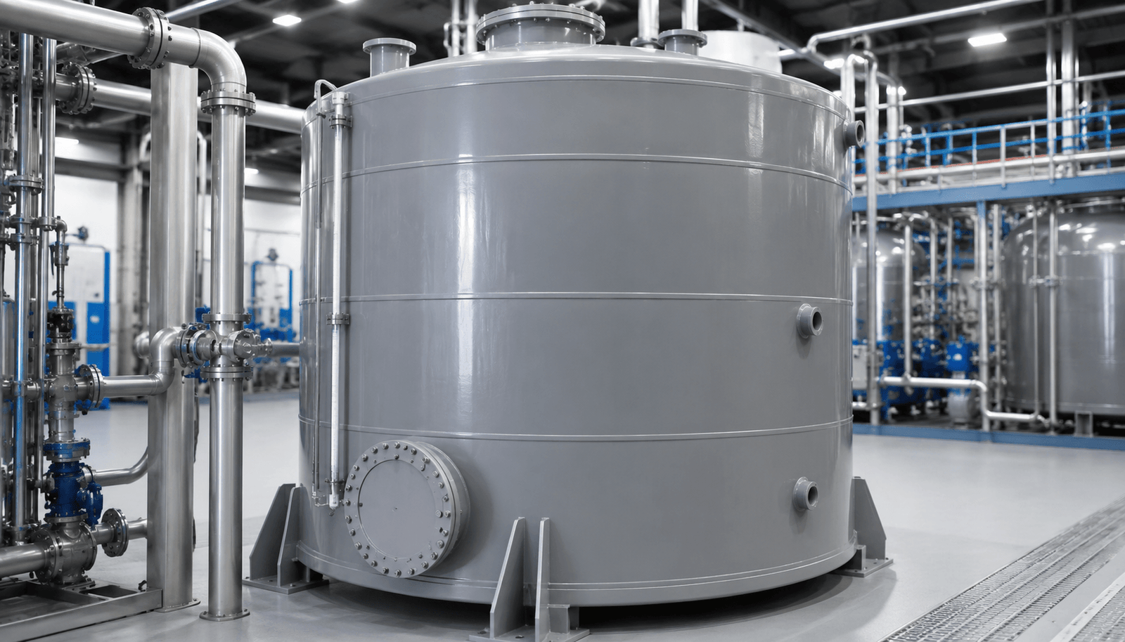 Bồn Chứa Hóa Chất PP Chống Ăn Mòn Cho Nhà Máy Công Nghiệp