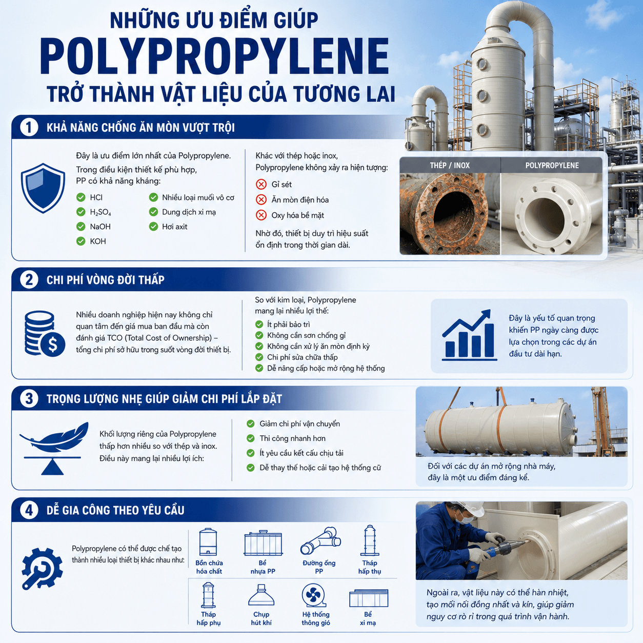Polypropylene – Vật Liệu Chủ Lực Của Ngành Hóa Chất Tương Lai